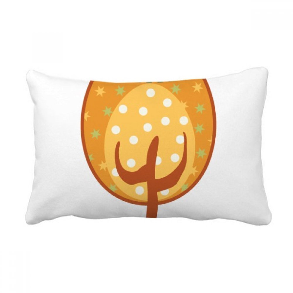 Coussin de Pâques jaune d'œuf multicolore, cadeau déco original 40x60 cm