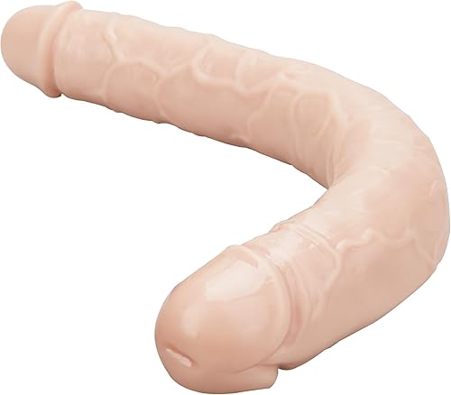 Miniatura 47 de Consolador doble de 15 x 1.7 pulgadas, gelatina de cristal realista, consolador largo anal, suave y flexible, con venas y glande para adultos