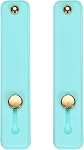 MECCANIXITY 2Pcs Phone Loop Finger Holder Silicone Phone Strap Grip Holder Cell Phone Grip Stand for Most Smartphones Black