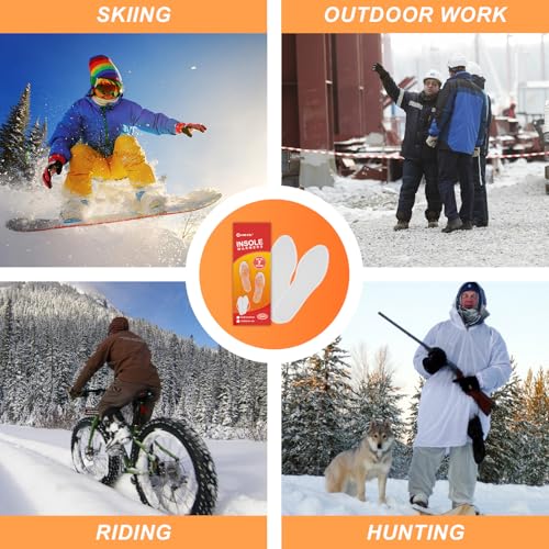 WORLD-BIO Aquecedores de pé de palmilha – Aquecedores de longa duração seguros naturais e inodoros a