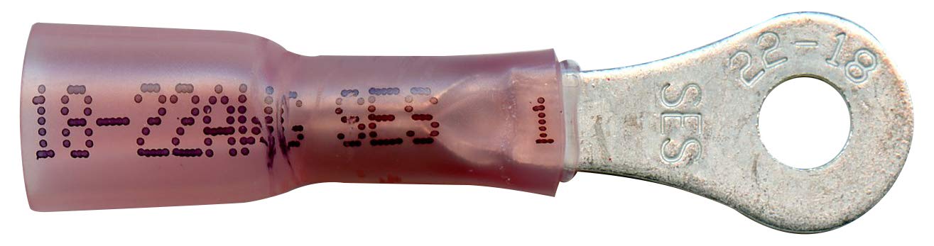 MonsterBolts - NSPA - Krimpa-Seal, Long Ring, 22-18 AWG, 6 Stud, 10 Pack