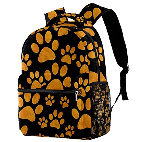 Mochila de pata de perro unisex para universidad y actividades al aire libre