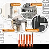 BGTEC Dry Diamond Core Drill Bits Set Hole Saw,10pcs 5 * 2/6 * 3/8 * 2/10/12MM Hex Shank Drill Bits+6mm Triangle Shank Carbide Drill for Granite Marble Porcelain Tile Ceramic - Image 5