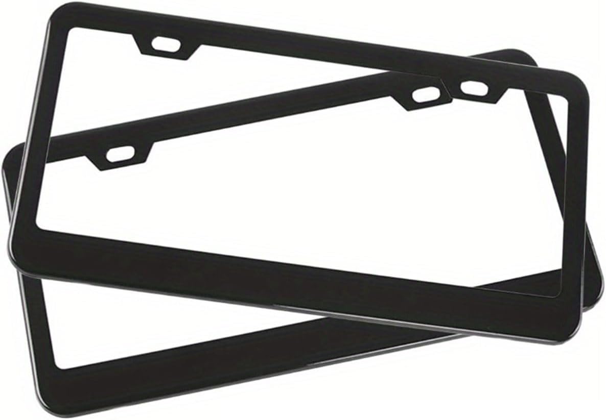 2pcs Car licence plate frames,Compatible with BMW 4 Series F36 Gran Coupé,Car Accessories,1-Black
