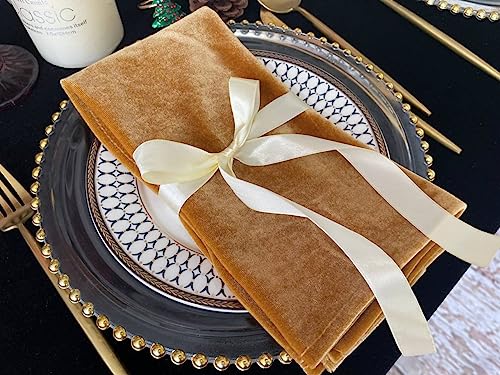 EHLDekol Velvet Napkins,20 x 20 Inches Soft Dinner...
