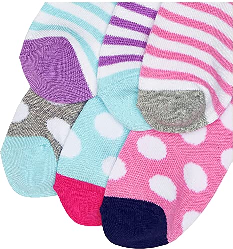 Jefferies Socks Dots/stripes Fashion Cotton Crew Socks 6 Pair Pack Sockshosiery3