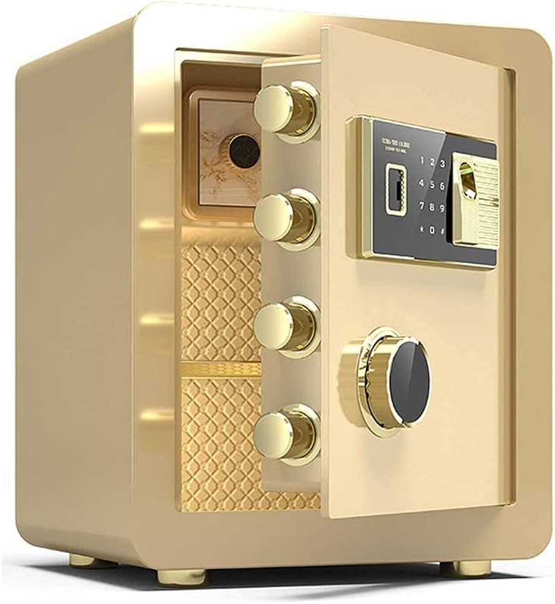 Safe Box, Fireproof Waterproof Safe Safe Box Security Safe Box Digital Cabinet Safe Fingerprint Password Electronic, Fireproof and Anti-Theft ge Box, Large 40cm/45cm Home Hotel Business Filing C