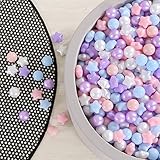 GOGOSO Ball Pit Balls for Toddlers Phthalate-Free BPA-Free Non-Toxic Crush Proof Soft Plastic Play Balls Baby Kids Shape Tent Pool Playhouse Playpen Party Decor, Pink Blue Purple White,100PCS