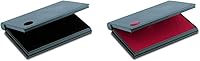 Vista 1 de Cosco Stamp Pads Bundle – 2000 PLUS No.2 Black Ink Pad (090407) y 2000 PLUS Red Ink Pad (090411)