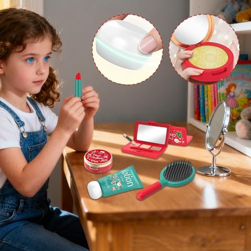 Juego de maquillaje para niños seguro y libre de toxinas para Navidad y hogar 2