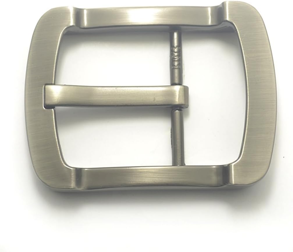 Men's Leather Belt Buckle Zinc Alloy Day Word Pin Canvas