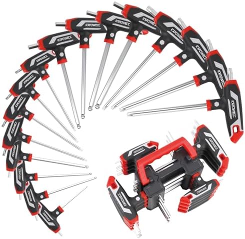 KAFUWELL 14 stks Zeskantsleutel en Torx Sleutel Set T