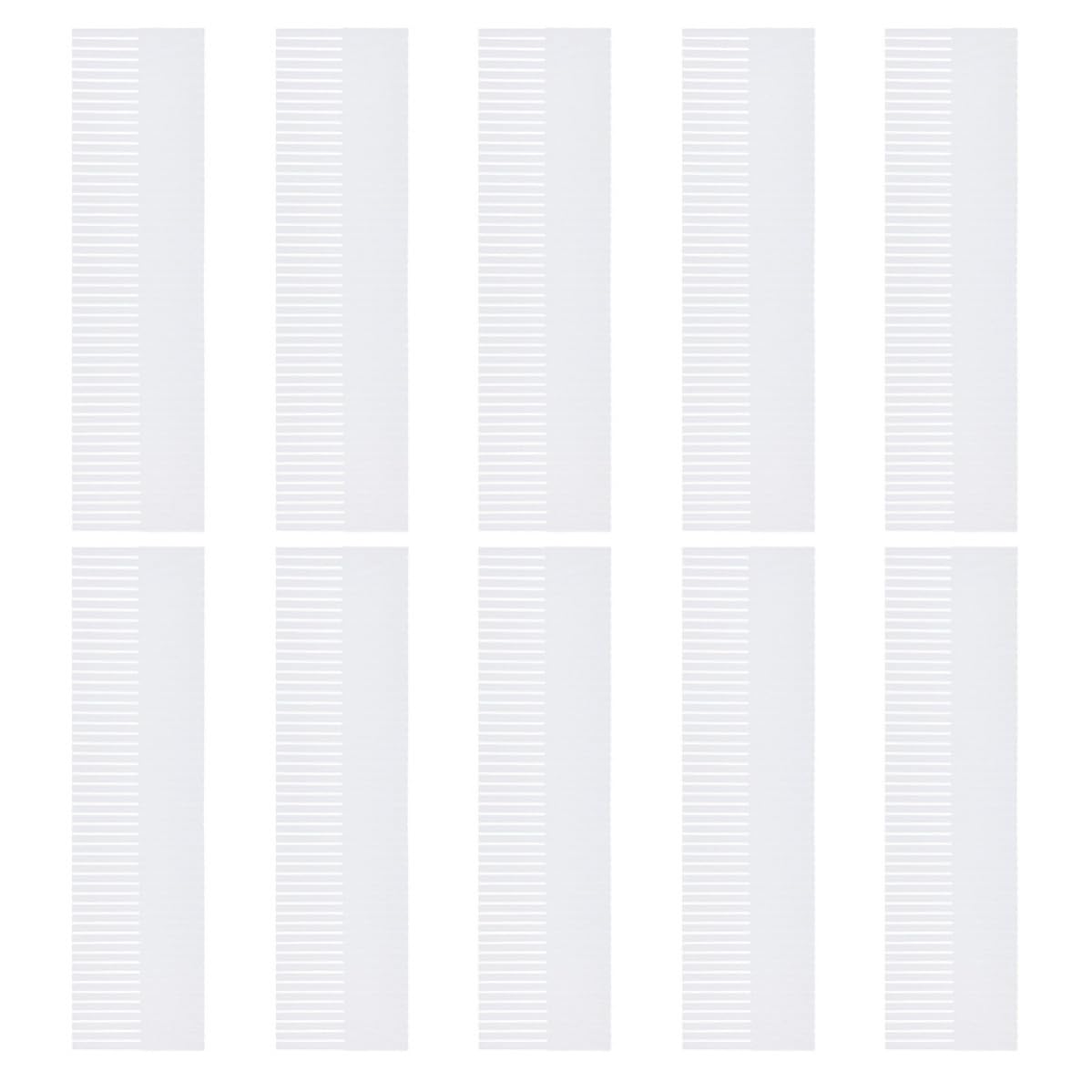 Divisores de Cajones de Plástico Blanco 10 Piezas 38x11 Cm Organizador Multifuncional para Ropa Interior y Calcetines en Casa Combinación Libre