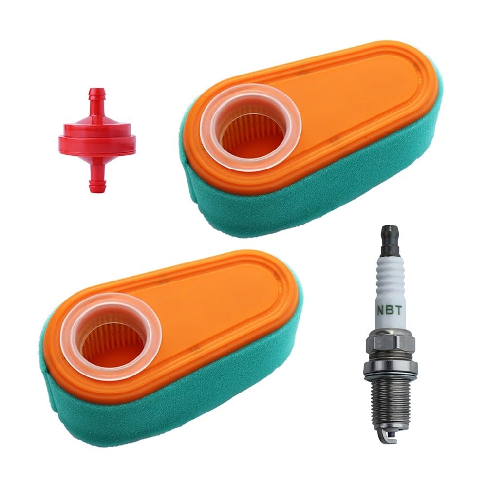Kit de Filtro de Aire 795066, Paquete de 2, Repuesto Apto for Limpiador de Aire OEM BS 5419796254 con cortacésped prefiltro 796254, Paquete de 2