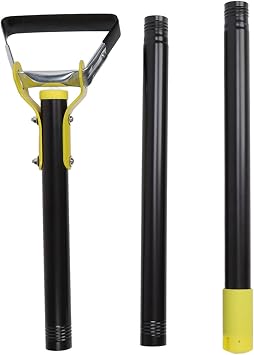 Garden Hoe, Stainless Steel Adjustable Long Handle with Triangular Metal Head and Loop Stirrup Design for Weeding, Soil Loosening, Planting