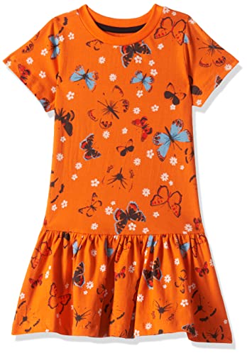 Image of T2F Girls Cotton A-Line Knee-Length Casual Dress