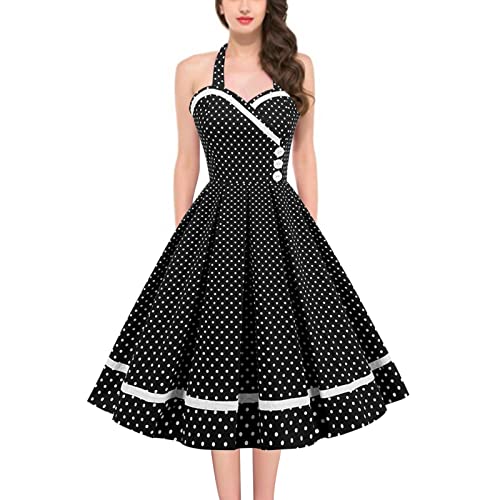 Robe courte sexy club grande taille style swing 50s pour femmes