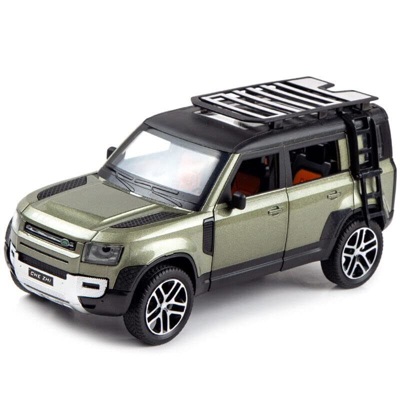 Image of Alloy Car Model Diecasts Metal Toy with Sound /Light /Pull-Back Off-Road Vehicles Car Model Collection Kids Toys Gift Multicolor Pack of 1 (Land Rover Defender CAR)