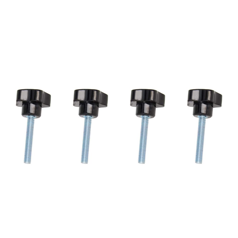 Othmro Men's M8×50Mm Thread Clamping Knobs Grip, 4Pcs Thumb Screws Star Head Handle Knobs Tightening Screw Bakelite Knob