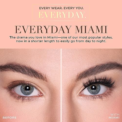 Lilly Lashes Everyday Miami Natural Lashes, Faux Mink Natural Eyelashes, False Eyelashes Everyday Use, Individual Lashes Reusable up to 20x, No Lash Glue Included (13mm) by Lilly Lashes - Used condition - Image 4