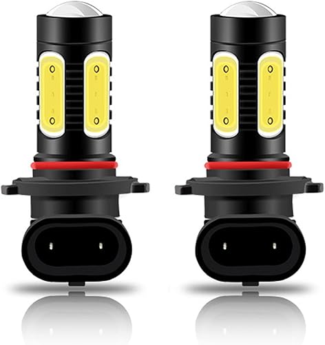 Dewkou Paquete de 2 bombillas LED 9005 de 6000 K, luz antiniebla, 1200 lúmenes, blanco xenón extremadamente brillante, faros de repuesto para