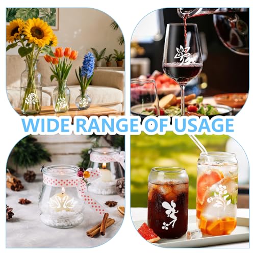 Ätzpaste für Glas,160g Glas Ätzpaste Glass Etching Paste Erstellen Sie Eine Mattierte Textur für DIY Kreationen, Etch Decor, Milchglastüren und fenster, Kunstwerke, Lampenschirme, Weingläser