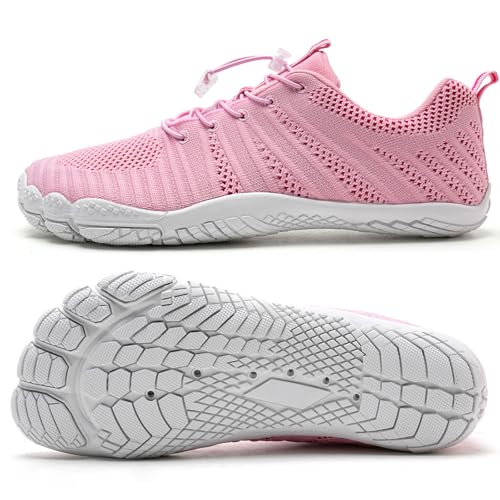 Image of WateLves Water Shoes Men Women Beach Barefoot Aqua Socks Breathable Wide Swim Outdoor Walking Anti Slip Pool Shoes for Hiking Kayaking Diving Surfing
