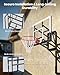 IGL Wall Mount Basketball Hoop, 52 Inch Wall Mounted Basketball Hoop Outdoor, 7.5-10 FT Adjustable Basketball Goal, Basketball Goal System with 18 Inch Pro Breakaway Rim, Reinforced Steel Bracket