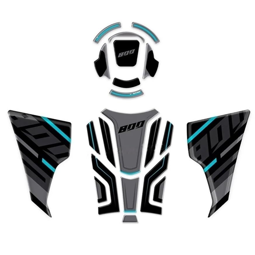 Accessoires moto 800MT kit autocollant réservoir pad protection anti-rayures 2022-2024