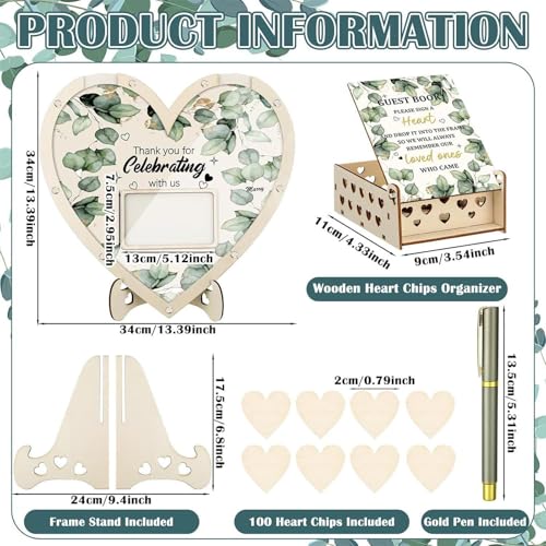 Livre d'or de mariage rustique pour décoration centrale de table - 6