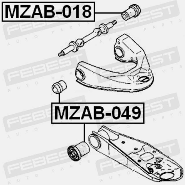 FEBEST FDAB-080 Supporto braccio oscillante Posteriore superiore