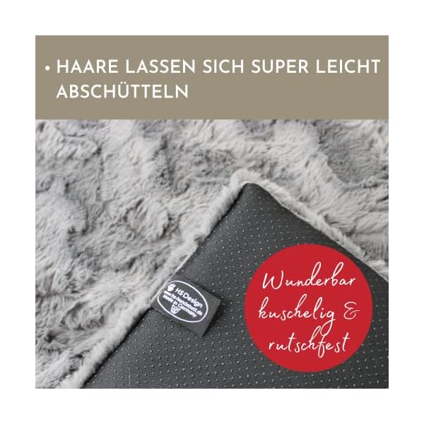 HS-Hundebett rutschfeste Exklusivdecke in Unifarben I Antirutsch-Hundedecke Made in Germany I Weiche Kuscheldecke für große & kleine Hunde I waschbar bei 40° – Bild 6