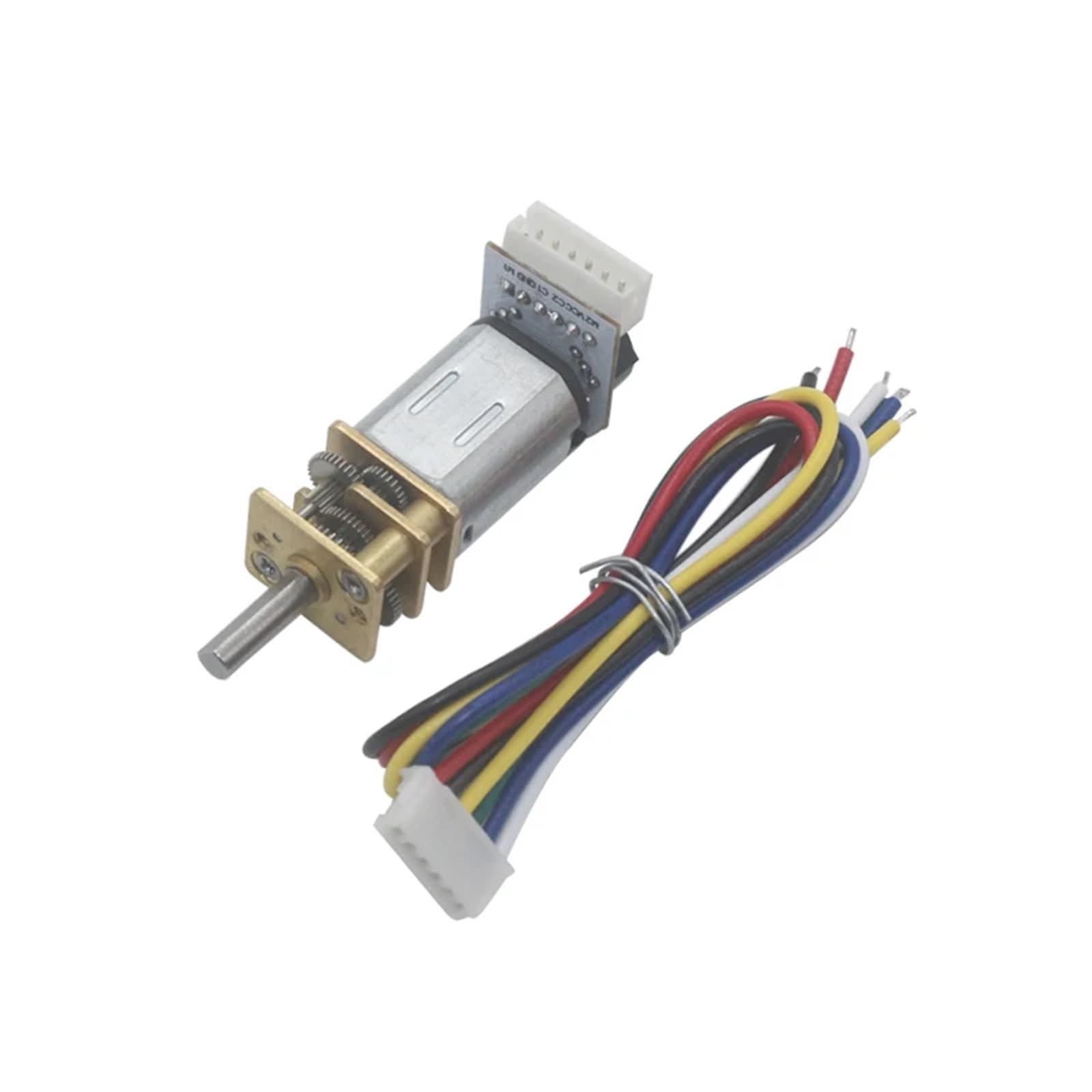 N20 Mini-Metallgetriebemotor, DC 3 V, 6 V, 12 V, Encoder, 19–3000 U/min, langsame Drehzahlreduzierung, Getriebemotoren, 1 Stück(6V 300RPM)