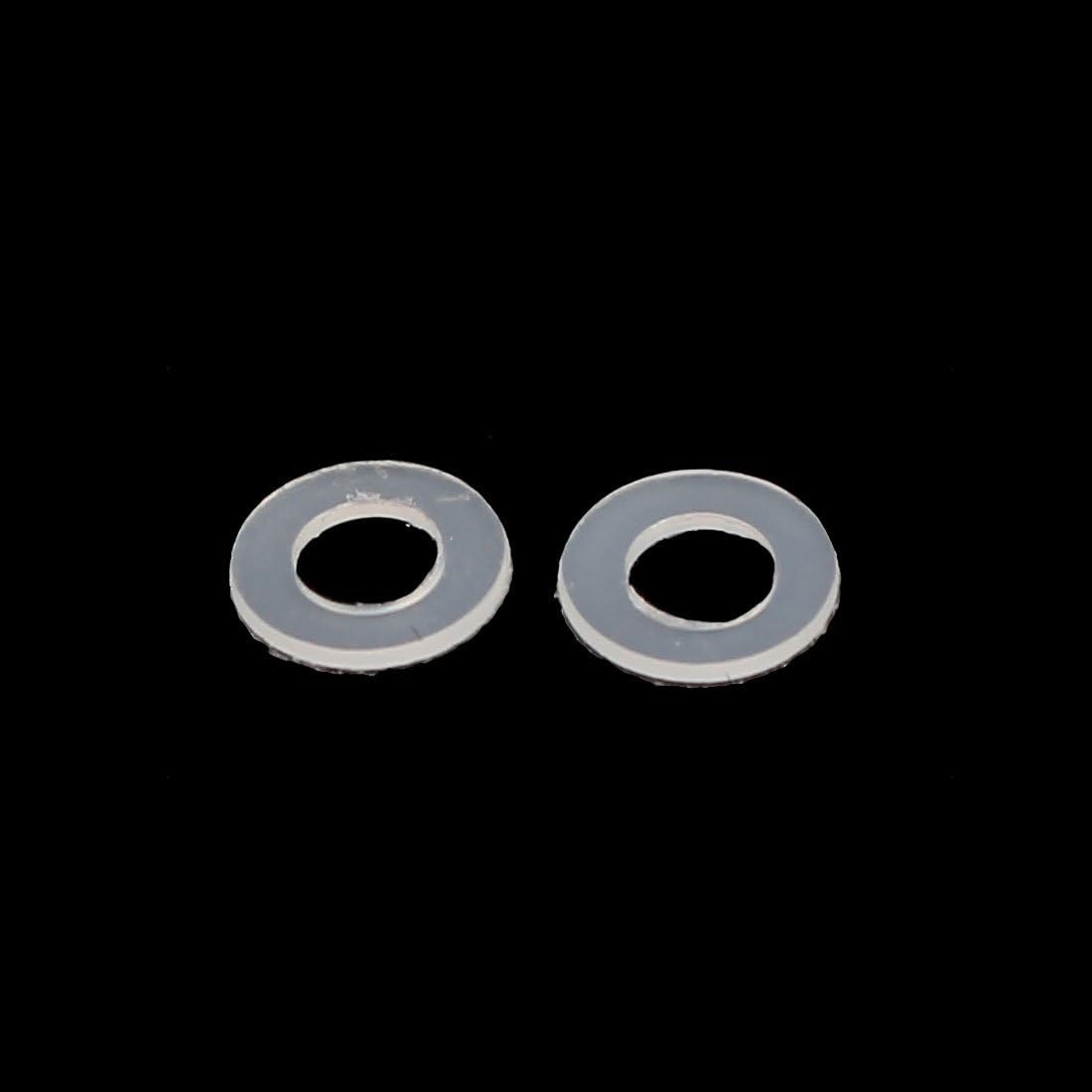 Flash Sale Buy 1 get 1 uxcell Nylon Flat Washers 6mm OD M3 ID 0.5mm Thickness Sealing Gasket for Faucet Pipe Water Hose, Clear Pack of 100