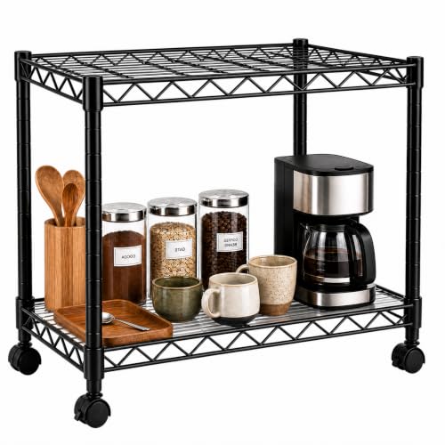 ZABINS 2-Tier Metal Shelving