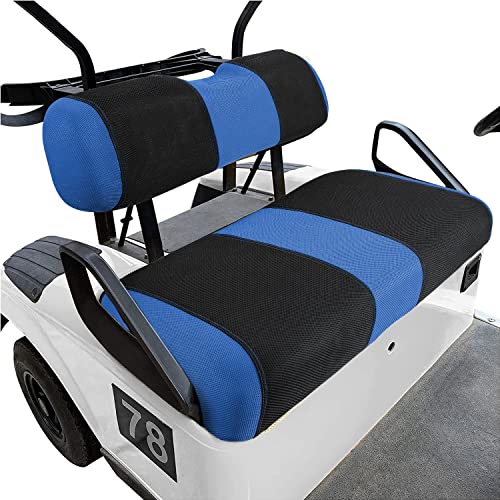 YUWEIDG0769 Golf Cart Seat Covers 2 Passenger, Golf Cart Front Seat Cover for EZGO TXT OEM Ordinary Seat Cushion, Washable Seat Cover Best for Summer