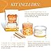 GiGi Honee Bear Hard Wax Kit for Hair Removal- Honey-Scented Hard Wax Beads for Face & Body with Refill Can & Applicators
