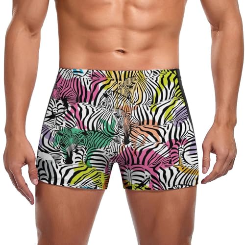 Slip de bain pour homme avec motif de chevaux imprimés
