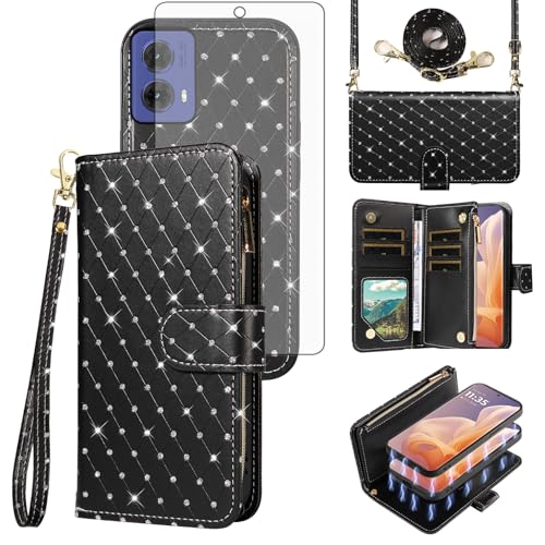 Pochette pailletée Motorola Moto G85 5G, le cadeau idéal pour femmes et filles