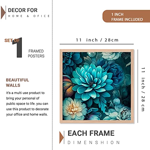 Image of kotart Aesthetic Modern Wall Decor Paintings with Frame for Home Decoration - Painting for Living Room Bedroom - Painting for Wall Decoration (14 x 18 inch) Set of 4 (Classic Wall Painting, 7)