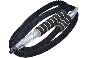 Washable Plush Hookah Pipe with Ice Bag - 6ft Hookah Shisha Pipe