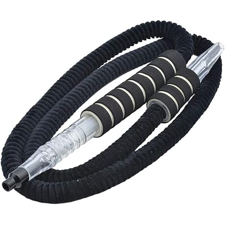 Washable Plush Hookah Pipe with Ice Bag - 6ft Hookah Shisha Pipe