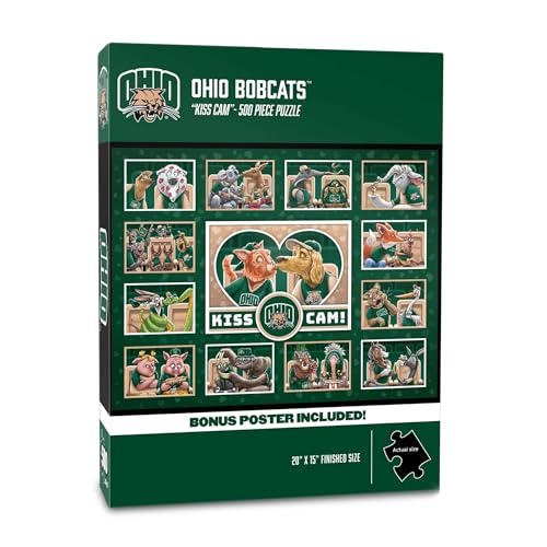 Image of YouTheFan NCAA Ohio Bobcats inchKiss Cam inch 500 Puzzle