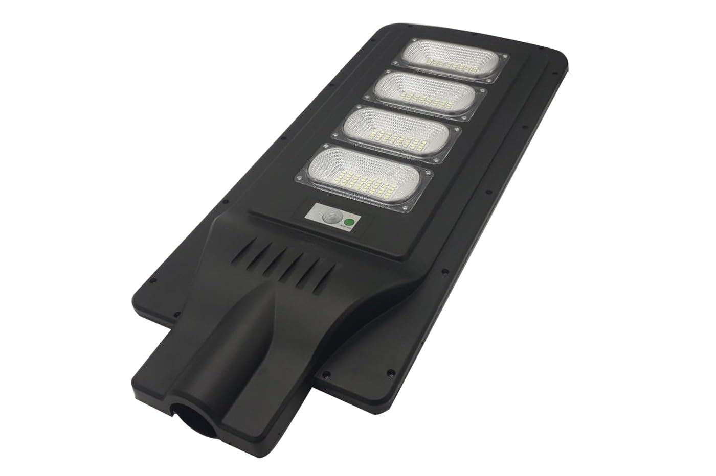 Lampione Stradale Faro Led 120W con Pannello Solare Luce Fredda Crepuscolare Sensore Movimento Clicled