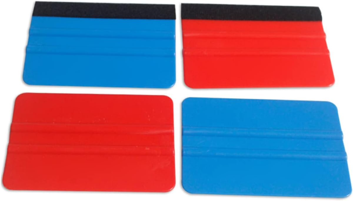 Xmas 5pcs Plastic Felt Film Scraper for Car Window and Paint image 5