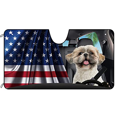 Protector solar para parabrisas de Shih Tzu térmico y compacto SUV S