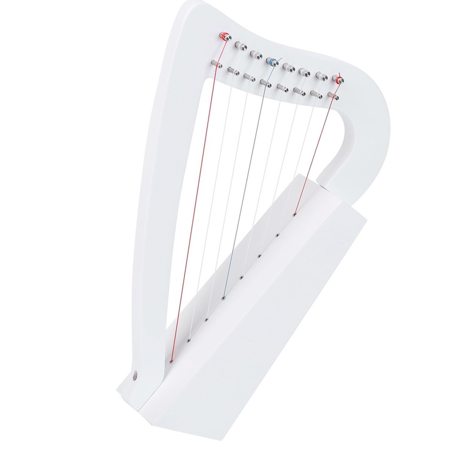 Peso 8 corde Arpa a lira Strumento a corde in legno con chiave per accordatura Arpa in legno per principianti per strumenti musicali per la prima educazione