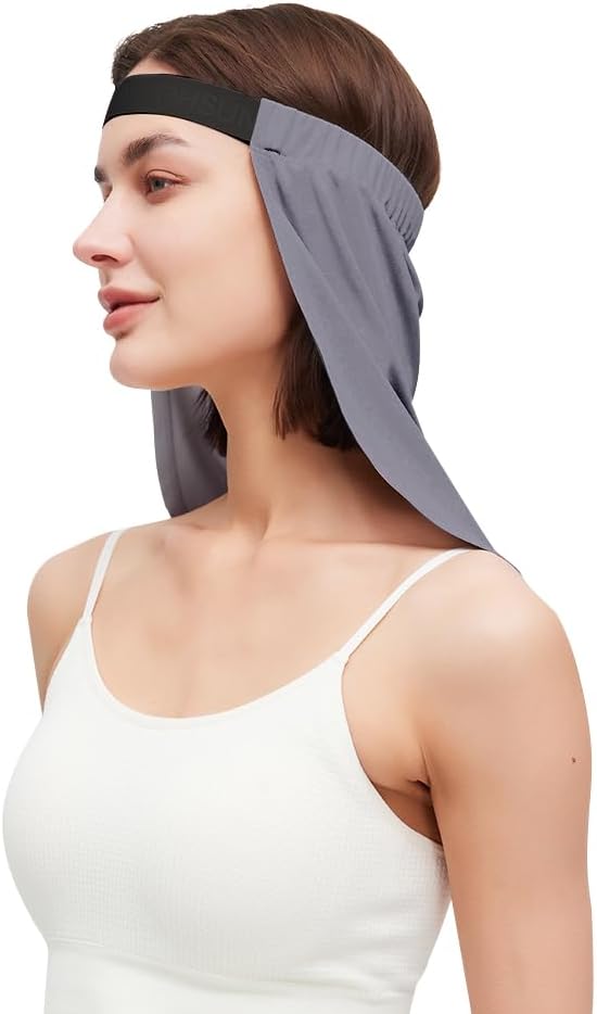 UPF50+ Sun Protection Cooling Neck Drape Headwear Wrap Adjustable Multifunctional Hat Shade Drape Neck Covering For Outdoor