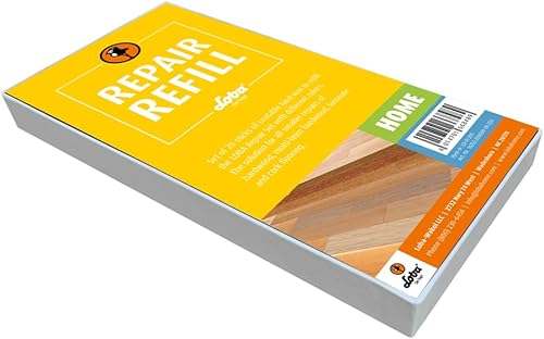 LOBA Recambio de juego de reparación, 20 varillas de cera dura para suelos y muebles, kit de reparación de arañazos y abolladuras