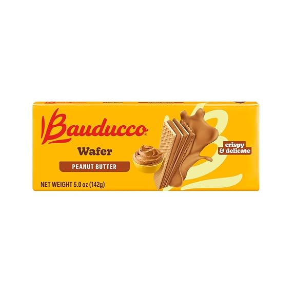 Bauducco Wafer Cookies Island Flavored Creams Bundle - Coconut, Hazelnut, and Peanut Butter, 5.0 oz each flavor (Pack of 3)